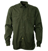 Army Pleated Long Sleeve Shirt