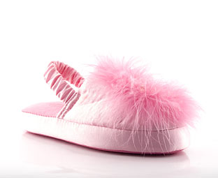 Belle Mule With Faux Fur Trim