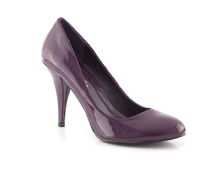 Round Toe High Heel Court Shoe