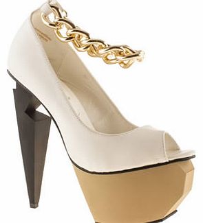 womens privileged white mercer high heels