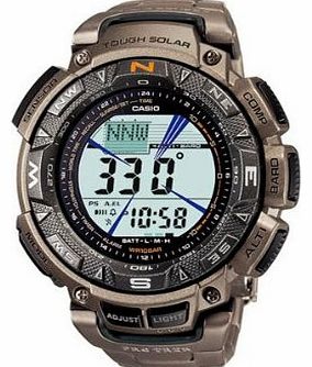 Casio Mens Pro-Trek Solar Powered Triple Sensor Bracelet Digital Watch PRG-240T-7ER