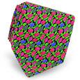 Green and Purple Flowers Printed Silk Tie