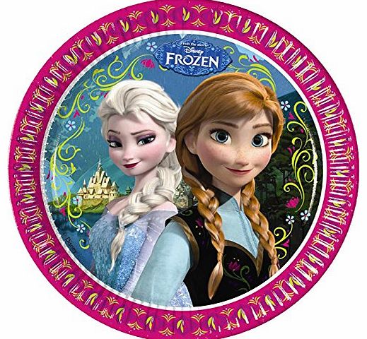 Procos S.A. 23cm Disney Frozen Paper Plates (Pack of 8)