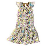 Okids girls long dress by vertbaudet printed 7y