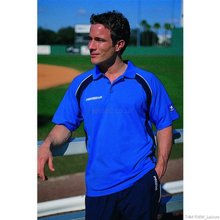 Leisure Football Tampa Polo Shirt Royal-Navy/White