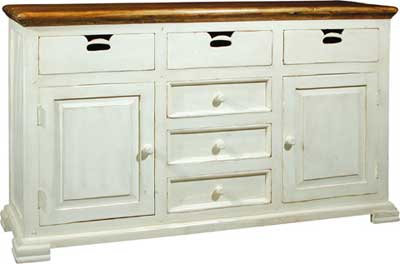 provence PAINTED SIDEBOARD 2 DOOR 6 DRAWER