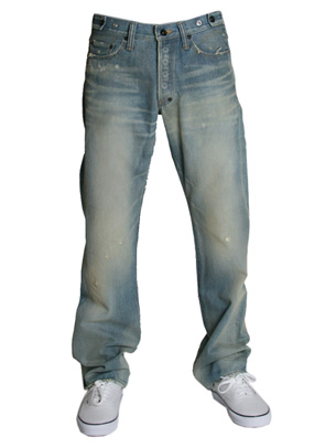 Cement Wash Slim Jean