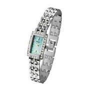 ladies stone set bracelet watch