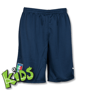 12-13 Italy Training Shorts - Navy - Boys