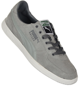 Dallas Limestone Grey Suede Trainers