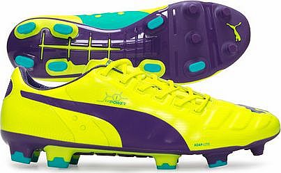 evoPOWER 1 FG Football Boots Fluro