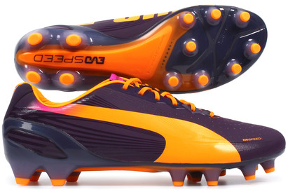 Evospeed 1.2 FG Football Boots Blackberry/Fluo