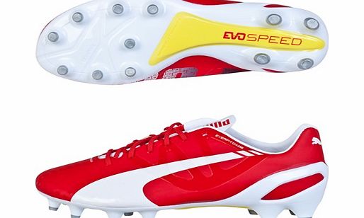 evoSPEED 1.3 Firm Ground Football Boot Red