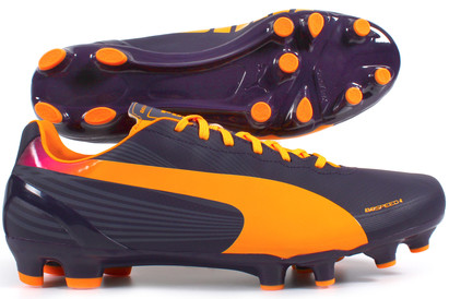 Puma Evospeed 4.2 FG Football Boots Blackberry/Fluo