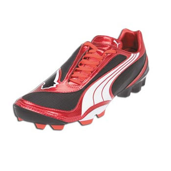 Puma V1-08 FG Football Boots Red/White/Black