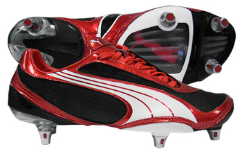 Puma V1-08 SG Football Boots Blk / Red/ White