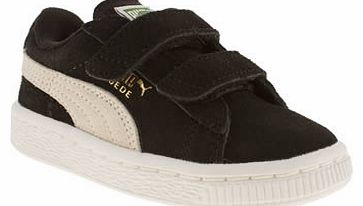 kids puma black & white suede classic unisex