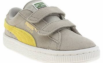 Puma kids puma light grey classic suede boys