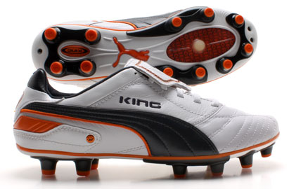 King Finale i FG Football Boots White/Navy/Orange