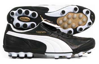 King XL HG Football Boots Black/White/Gold