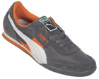 Lab II Steel Grey/White/Orange Trainers