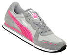 Ladies Puma Cabana Racer II Grey/Pink