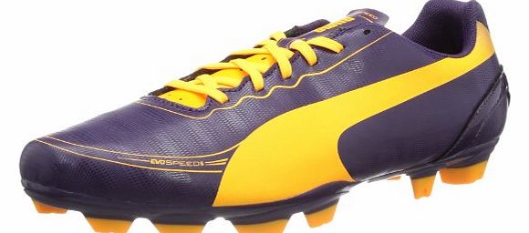 Mens evoSPEED 5.2 FG Football Shoes Purple Violett (blackberry cordial-fluo orange-fluo pink 02) Size: 11 (46 EU)