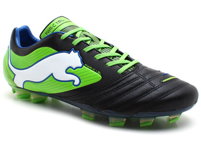 Powercat 1 SL FG Football Boots Black/Jasmine