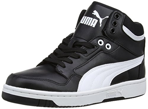  Mens Rebound Mid Basketball Shoes Black/White 9 UK, 43 EU