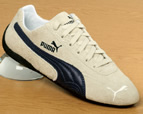 Speed Cat Cream/Navy Suede Trainers