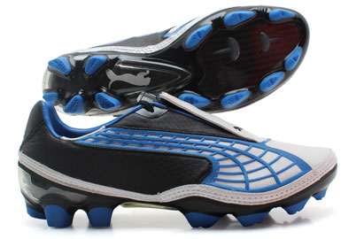 Puma V1-10 FG Football Boots White/Blk/Royal