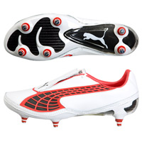 Puma v1.10 K Soft Ground - White/Black/Red.