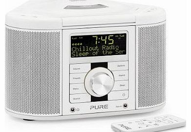 Chronos CD Series 2 DAB/FM/CD Stereo Clock Radio - White