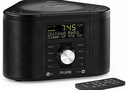  Chronos CD Series II, DAB/FM/CD Stereo Clock Radio - Black