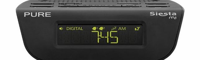  Siesta Mi, DAB/FM Clock Radio - Black