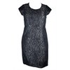 SIENNA BLACK DRESS WITH METALLIC PRINT