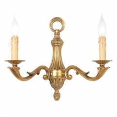 Chelsea 41cm Wide Antique Brass Double Wall Light