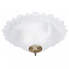 Natasha Large Flush Ceiling Light in Polished