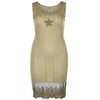 Sadira Knit Dress with Lace Hem In Olive