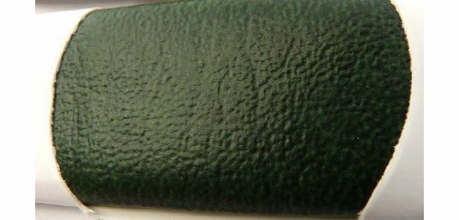 BOTTLE ANTIQUE GREEN FAUX LEATHER LEATHERETTE MATERIAL HEAVY FEEL PVC VINYL UPHOLSTERY FABRIC PER 1 METRE X 140CM