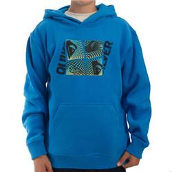 Boys Square Checks Hoody - Nomad Blue