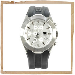 Quiksilver Drop In Chrono Watch Silver