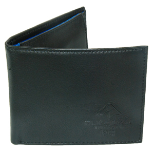 Mens Quiksilver Salvation Leather Wallet. Black