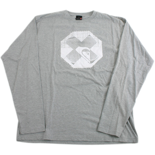 Mens Quiksilver Tropical Low Ls Tee Grey Heather