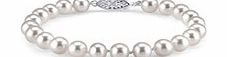 7-8mm white freshwater pearl bracelet