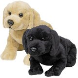 30cm Plush Black Labrador