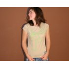 Ralper Womens Bow T Shirt (Beige)