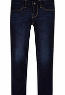 Girls 5-6yrs blue stretch jeggings