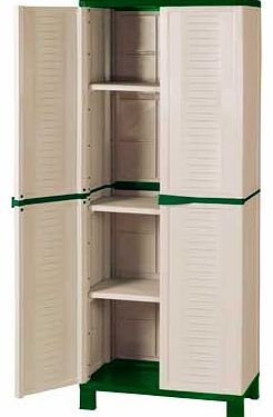 RAM Cream Medium Plastic Garden Storage Unit