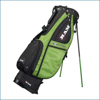 WIZARD EVOLUTION GOLF STAND BAG BLK/GREEN